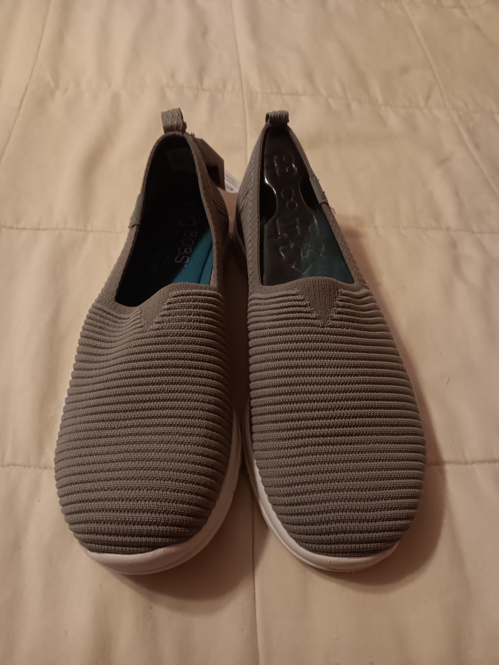 BOBS from Skechers Gray Slip-On Knit Sneakers